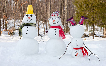 snowmen, winter, cool, funny, nature HD wallpaper
