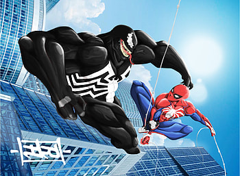 Venom Spiderman Art, venom, spiderman, artwork, art, artist, digital-art, artstation HD wallpaper
