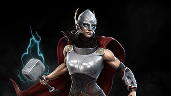 Lady Thor , thor-love-and-thunder, thor, movies, 2021-movies, artwork, artstation, superheroes HD wallpaper