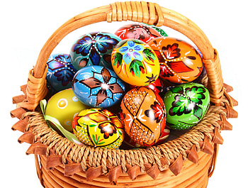 Eggs, Easter, Miscellanea, Miscellaneous, Basket HD wallpaper