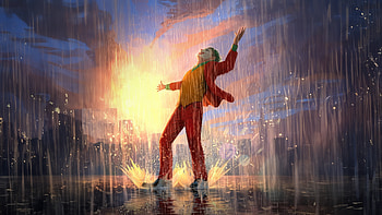 The Joker Menacing Rain, joker, supervillain, superheroes, artist, artwork, digital-art HD wallpaper
