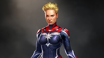 Captain Marvel Digital Art, captain-marvel, digital-art, artwork, behance, superheroes HD wallpaper
