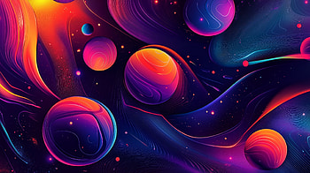 Vibrant Retro Futurism: A Maximalist Experience, maximalist, colorful, retro futurism, Abstract HD wallpaper
