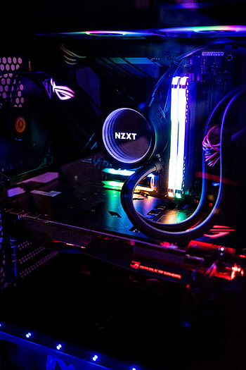 Dark, Neon, Glow, Wires, Wire, Computer, Details HD phone wallpaper