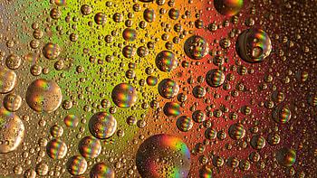 Abstract, Bubbles, Drops, Multicolored, Motley HD wallpaper