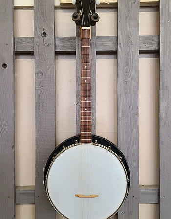 Silvertone tenor banjo, Used backwoods guitar llc, Banjo music, 1960s HD phone wallpaper
