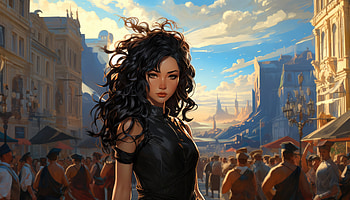 Urban Waves The Hairy Beauty, ai-girls, ai, artist, artwork, digital-art HD wallpaper