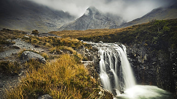 Mist Scotland Highlands, Skye, Scottish HD wallpaper