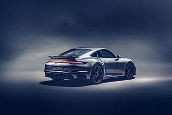 Rear-view, Porsche 911 Turbo S HD wallpaper