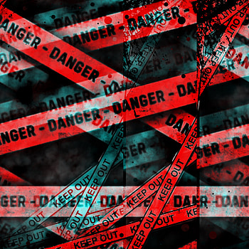 Danger, red, line HD phone wallpaper