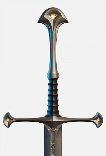 Anduril Sword, Flame of the West, ImperialSnowEagle's creation, 3D model HD phone wallpaper