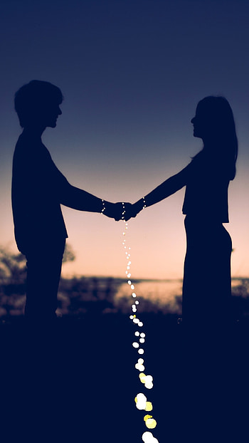 Love Story, Black Theme, Shadow Background HD phone wallpaper