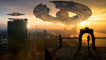 Space Ship Fantasy Scifi World , spaceship, fantasy, scifi, world, artist, artwork, digital-art HD wallpaper