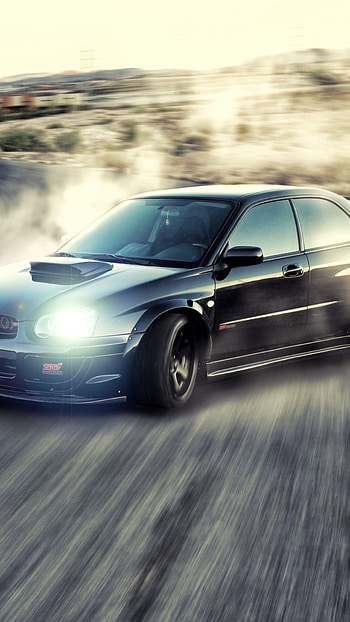 Subaru WRX, Drifting HD phone wallpaper