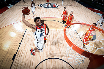 Team USA vs Spain, Keldon Johnson HD wallpaper