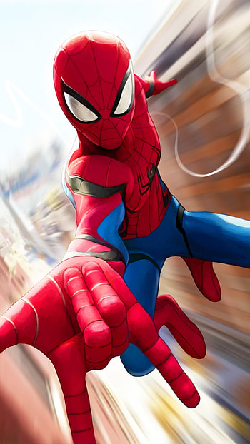 spider man yo, red, electric blue, fast, web, spider man, vehicle HD phone wallpaper