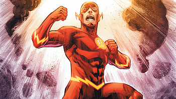 The Flash Strikes: Dynamic Comic, Comic, Flash HD wallpaper