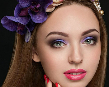 Pretty Face, face, model, flowers, woman HD wallpaper