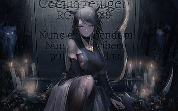 Elf girl, anime, beautiful, original HD wallpaper