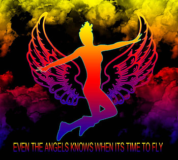 Angels in the night .........., clouds, magic, skies, angels HD wallpaper