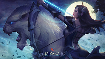 Mirana Dota 2 Artwork, dota-2, deviantart, artist, artwork HD wallpaper