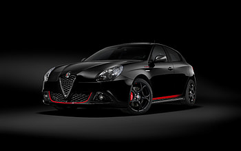 Alfa Romeo Giulietta Veloce, black supercar, 2018 HD wallpaper