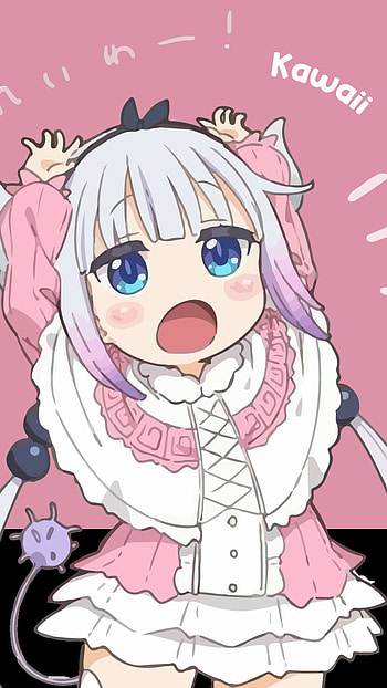 Dragon maid Kanna chan, cute, Anime, Miss Kobayashi's Dragon Maid, cute anime HD phone wallpaper