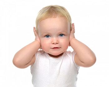 I can't hear you!, white, blond, mood, cute, baby, copil, boy, hear, funny, card, child HD wallpaper