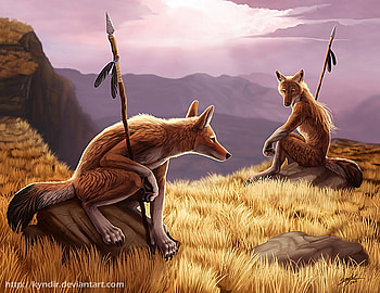 hunters looking highwind for their prey, werewolves, hunters, wolves, highwind HD wallpaper