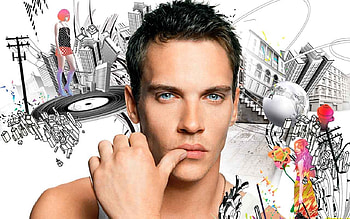 Jonathan Rhys-Meyers, sexy, blue eyes, actor, lips, people, male, hair HD wallpaper