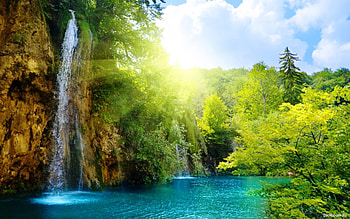 Landscape, Rivers, Waterfalls HD wallpaper