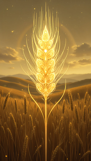 Golden Oat Dreams: A Serene , wheat, golden, landscape, nature HD phone wallpaper