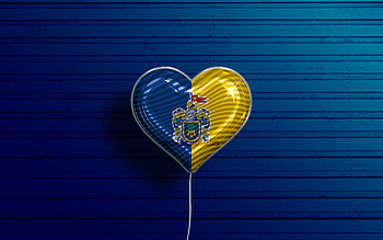 I Love Jalisco, , realistic balloons, blue wooden background, Day of Jalisco, mexican states, flag of Jalisco, Mexico, balloon with flag, States of Mexico, Jalisco flag, Jalisco HD wallpaper
