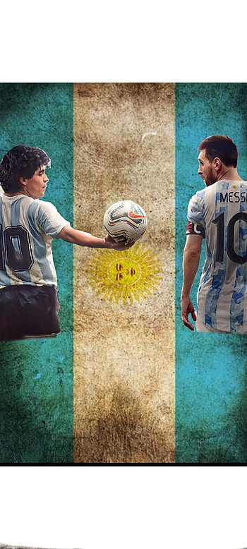 Messi and Maradona HD phone wallpaper
