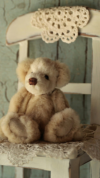 Teddy Bear Ka, Sitting On Chair, Teddy Bear HD phone wallpaper