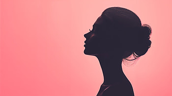 Elegant Feminine Silhouette - Ultra, woman, feminine silhouette, silhouette, profile, portrait HD wallpaper