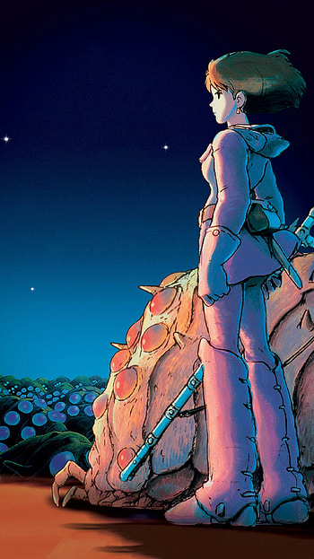 Nausicaa of the Valley of the Wind, , Beautiful landscapes, Ghibli charm HD phone wallpaper