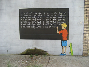 Banksy Simpsons HD wallpaper
