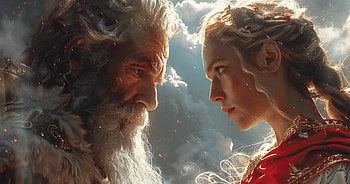 AI Art, woman, man HD wallpaper