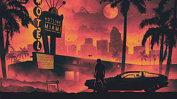 Hotline Miami Game Retro Style Dark Life Cityscape , hotline-miami, miami, sunset, artist, artwork, digital-art, retro, cityscape HD wallpaper