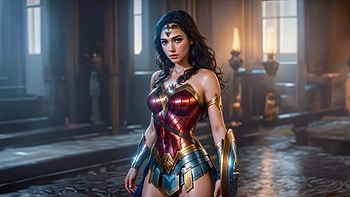 Wonder Woman S Defiant Grace, wonder-woman, superheroes, artwork, artist, digital-art, artist, art, deviantart HD wallpaper
