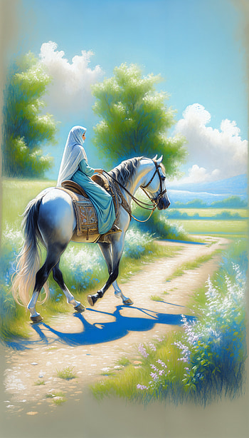Serene Horse Riding: A Perfect , horse, rider, landscape, nature HD phone wallpaper