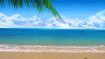 coast, beach, sand, sea, clouds, heart HD wallpaper