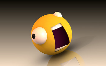 The Horror, face, scream, funny, yellow HD wallpaper