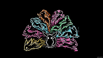 Neon-Eevee--wp40010043 HD wallpaper