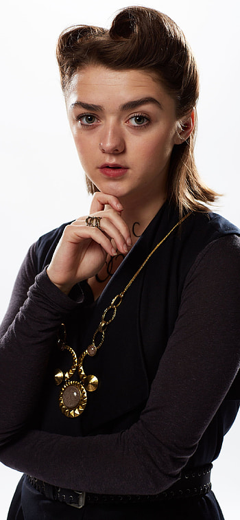 Maisie Williams, portrait, XS Max HD phone wallpaper