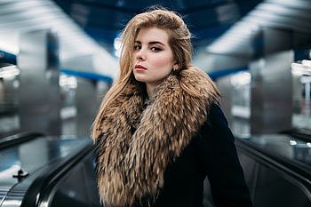 Irina Popova Fur Coat, irina-popova, girls, model HD wallpaper