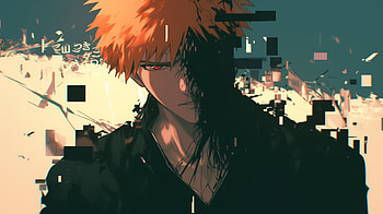 of Ichigo Kurosaki from Bleach, Anime, Bleach, Ichigo Kurosaki HD wallpaper