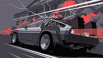 Delorean, , High Quality, Time Machine HD wallpaper