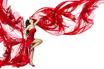 ❤️, Woman, Dancing, Gown, Frock HD wallpaper